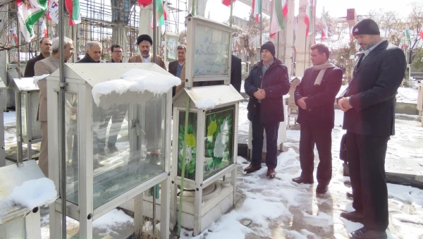 حضور در گلزار شهدا تبریز و تجدید پیمان با آرمان های بلند انقلاب اسلامی