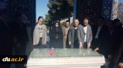 حضور کارکنان ودانشجویان دانشگاه فرهنگیان کرمانشاه در مراسم غبارروبی مزار شهدا 3