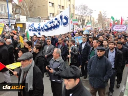 شرکت گسترده مسئولین، اساتید و کارکنان دانشگاه فرهنگیان استان آذربایجان غربی در راهپیمایی 22 بهمن سال 97 2
