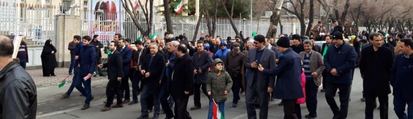حضور مدیریت،اساتید،کارکنان و دانشجو معلمان آذربایجان شرقی در راهپیمایی یوم الله 22 بهمن