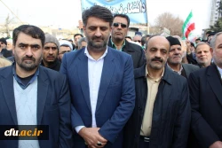 شرکت گسترده وپرشور مسئولین،کارکنان ودانشجویان دانشگاه فرهنگیان استان قزوین درراهپیمایی یوم الله 22بهمن 97 2