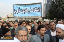 شرکت گسترده وپرشور مسئولین،کارکنان ودانشجویان دانشگاه فرهنگیان استان قزوین درراهپیمایی یوم الله 22بهمن 97 4