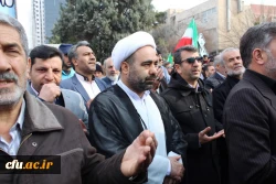 شرکت گسترده وپرشور مسئولین،کارکنان ودانشجویان دانشگاه فرهنگیان استان قزوین درراهپیمایی یوم الله 22بهمن 97 6