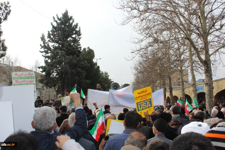 شرکت گسترده وپرشور مسئولین،کارکنان ودانشجویان دانشگاه فرهنگیان استان قزوین درراهپیمایی یوم الله 22بهمن 97 8