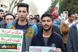 شرکت گسترده وپرشور مسئولین،کارکنان ودانشجویان دانشگاه فرهنگیان استان قزوین درراهپیمایی یوم الله 22بهمن 97 15