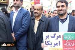 شرکت گسترده وپرشور مسئولین،کارکنان ودانشجویان دانشگاه فرهنگیان استان قزوین درراهپیمایی یوم الله 22بهمن 97 16