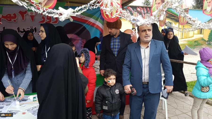 حضور پرشور دانشجویان و اساتید و کارکنان دانشگاه فرهنگیان استان مازندران در راهپیمایی 22 بهمن1397