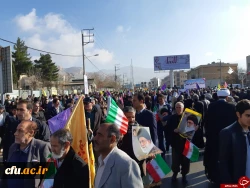 حضور دانشگاهیان دانشگاه فرهنگیان ایلام در راهپیمایی 22 بهمن