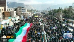 حضور دانشگاهیان دانشگاه فرهنگیان ایلام در راهپیمایی 22 بهمن