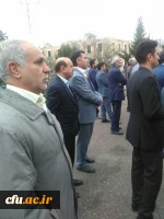 شرکت جمعی از مسئولین و کارکنان دانشگاه فرهنگیان استان لرستان در مراسم تشییع شهید جابر بیرانوند