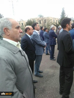 شرکت جمعی از مسئولین و کارکنان دانشگاه فرهنگیان استان لرستان در مراسم تشییع شهید جابر بیرانوند