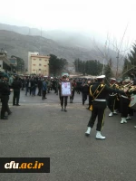 شرکت جمعی از مسئولین و کارکنان دانشگاه فرهنگیان استان لرستان در مراسم تشییع شهید جابر بیرانوند