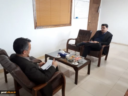 در راستای همکاری های دو جانبه دانشگاه های استان یزد صورت گرفت:

دیدار و گفتگوی مدیر استانی دانشگاه فرهنگیان با معاون آموزشی و تحصیلات تکمیلی دانشگاه یزد 2
