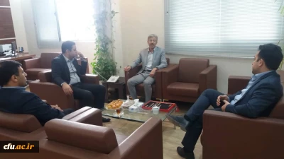 دیدار سرپرست مدیریت امور پردیس های دانشگاه فرهنگیان خوزستان با  مدیر کل توسعه ونوسازی مدارس استان