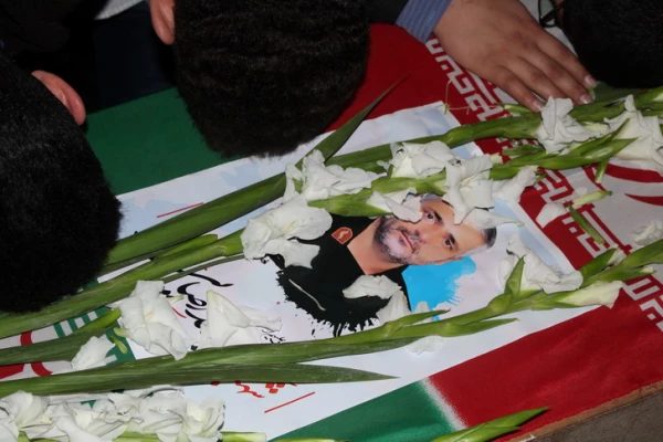 استقبال ووداع باشکوه وعاشقانه اساتید کارکنان ودانشجویان دانشگاه فرهنگیان استان قزوین با سردارشهید مدافع حرم حمیدمحمدرضایی 4