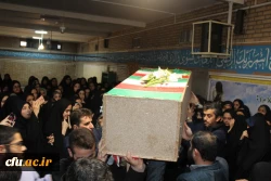 استقبال ووداع باشکوه وعاشقانه اساتید کارکنان ودانشجویان دانشگاه فرهنگیان استان قزوین با سردارشهید مدافع حرم حمیدمحمدرضایی 13