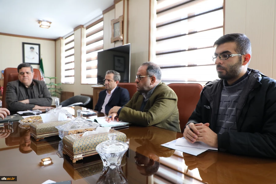 دیدار تیم اعزامی به دانشگاه جمک با ریاست محترم دانشگاه