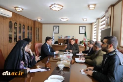 دیدار تیم اعزامی به دانشگاه جمک با ریاست محترم دانشگاه