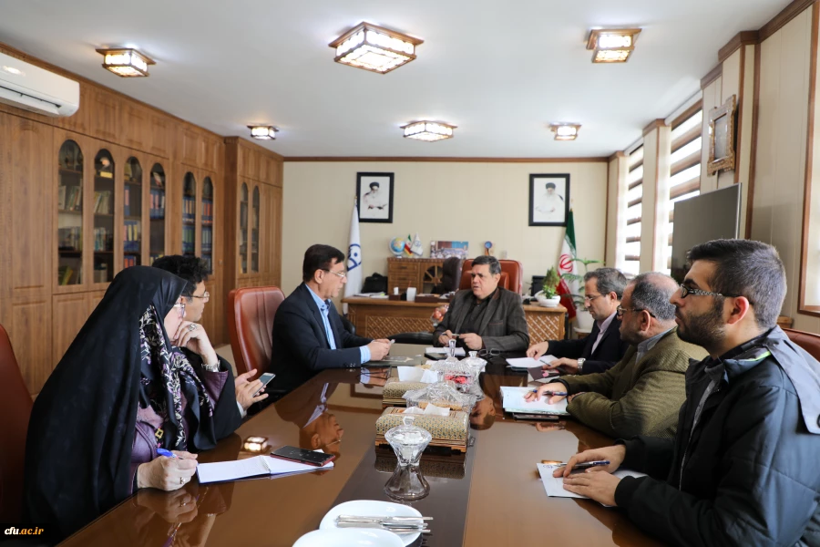 دیدار تیم اعزامی به دانشگاه جمک با ریاست محترم دانشگاه