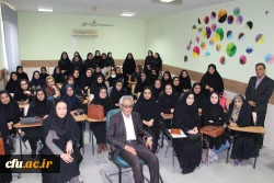 دیدار جمعی از دانشجویان دانشگاه فرهنگیان استان بوشهر با استاد هاشمی زاده رئیس سابق تربیت معلم خورموج 4