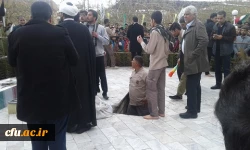 مراسم تشییع و تدفین  شهید گمنام در پردیس شهید مطهری دانشگاه فرهنگیان سیستان وبلوچستان  برگزار شد