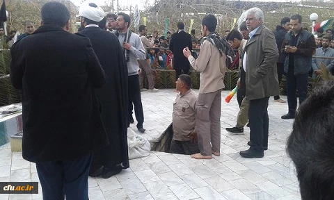 مراسم تشییع و تدفین  شهید گمنام در پردیس شهید مطهری دانشگاه فرهنگیان سیستان وبلوچستان  برگزار شد