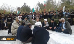 مراسم تشییع و تدفین  شهید گمنام در پردیس شهید مطهری دانشگاه فرهنگیان سیستان وبلوچستان  برگزار شد