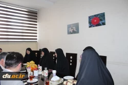 حضور جمعی از مدیران دانشگاه و آموزش وپرورش در مدرسه ابتدایی شاهد فجر منطقه سه تهران