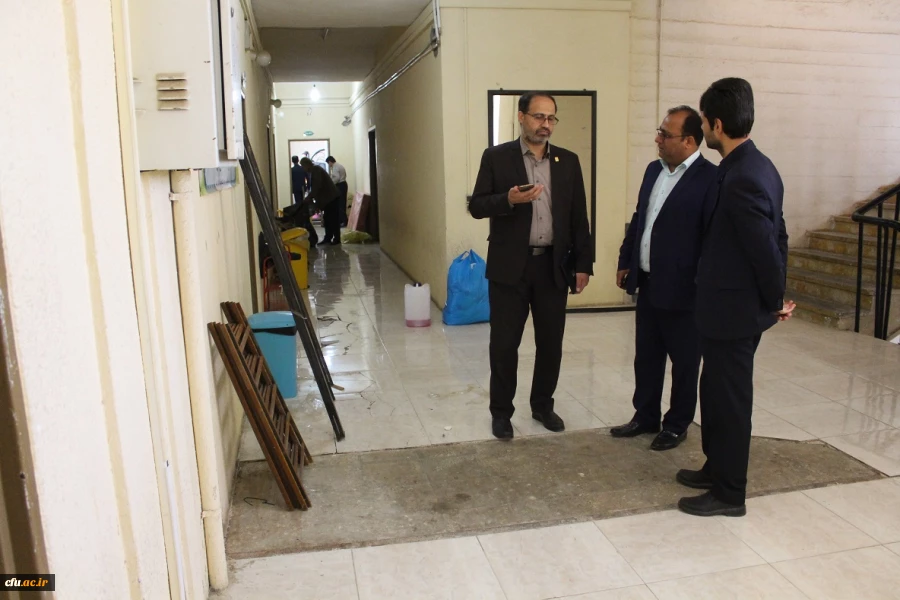 بازدید مدیرکل پشتیبانی و رفاه دانشگاه فرهنگیان از آماده سازی ستاد اسکان دانشگاه فرهنگیان استان بوشهر 5