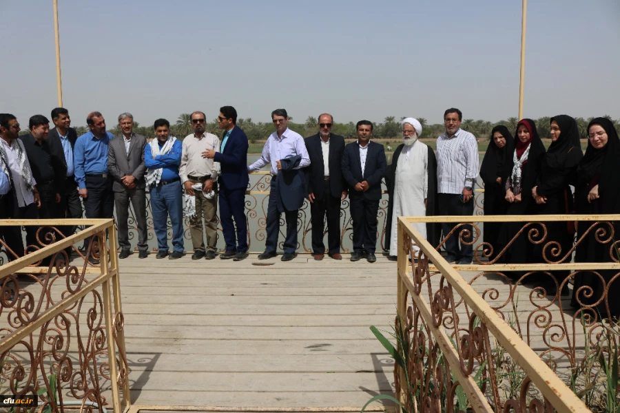 بازدید دکتر محمدی معاون فرهنگی واجتماعی دانشگاه فرهنگیان از مناطق عملیاتی دفاع مقدس وکاروان راهیان نور دانشجو معلمان