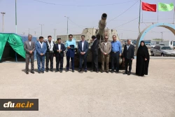 بازدید دکتر محمدی معاون فرهنگی واجتماعی دانشگاه فرهنگیان از مناطق عملیاتی دفاع مقدس وکاروان راهیان نور دانشجو معلمان