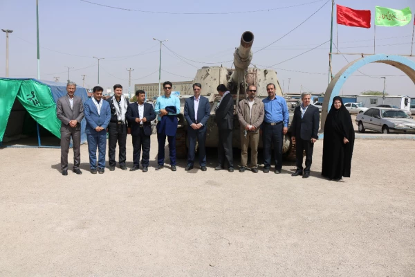 بازدید دکتر محمدی معاون فرهنگی واجتماعی دانشگاه فرهنگیان از مناطق عملیاتی دفاع مقدس وکاروان راهیان نور دانشجو معلمان