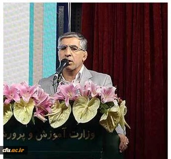 سخنرانی سرپرست پردیس شهید چمران دانشگاه فرهنگیان در حضور مقام عالی وزارت 2