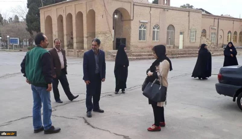 بازدید دکتر توان مدیریت امور پردیس های دانشگاه فرهنگیان استان کرمان از پایگاه اسکان نوروزی پردیس شهید باهنر