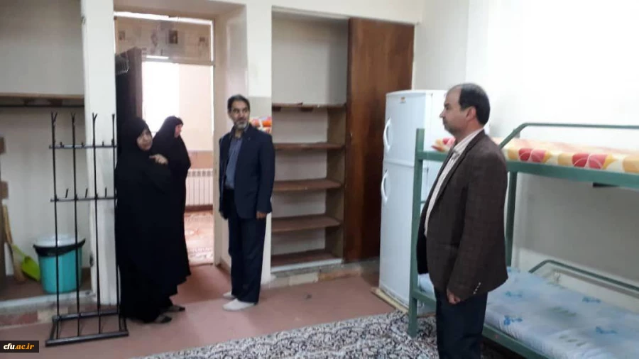 بازدید دکتر توان مدیریت امور پردیس های دانشگاه فرهنگیان استان کرمان از پایگاه اسکان نوروزی پردیس شهید باهنر