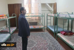 بازدید سرزده دکتر توان مدیریت امور پردیس های دانشگاه فرهنگیان کرمان از پایگاه های اسکان نوروزی دانشگاه