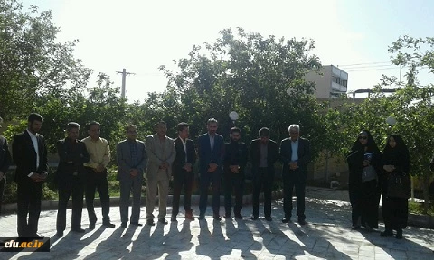 آیین تجدید میثاق با شهید گمنام درپردیس شهید مطهری برگزار شد