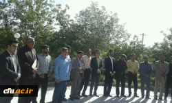 آیین تجدید میثاق با شهید گمنام درپردیس شهید مطهری برگزار شد