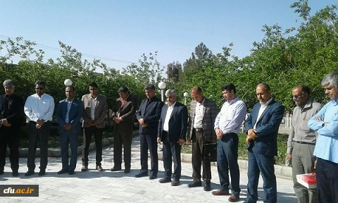 آیین تجدید میثاق با شهید گمنام درپردیس شهید مطهری برگزار شد