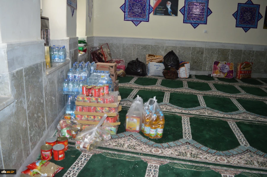 محل جمع آوری ، جذب و هدایت کمک های مردمی به سیل زدگان در مدیریت امور پردیس های استان خوزستان