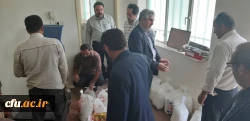 ارسال اولین محموله اهدایی کارکنان واساتید پردیس رسول اکرم (ص) اهواز به سیل زدگان شهر حمیدیه