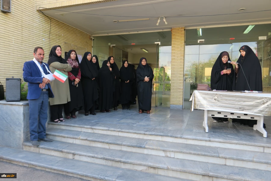 تجمع دانشجویان، اساتید و کارکنان پردیس شهید باهنر فارس در حمایت از سپاه  و تصمیم شورای عالی امنیت کشور