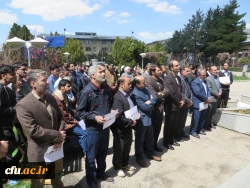 تجمع اساتید، کارکنان و دانشجویان دانشگاه فرهنگیان همدان در محکومیت اقدام اخیر آمریکا در تروریست خواندن سپاه پاسداران انقلاب اسلامی