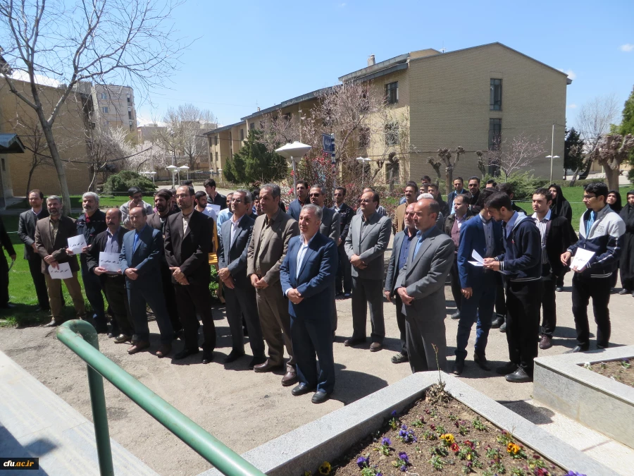 تجمع اساتید، کارکنان و دانشجویان دانشگاه فرهنگیان همدان در محکومیت اقدام اخیر آمریکا در تروریست خواندن سپاه پاسداران انقلاب اسلامی