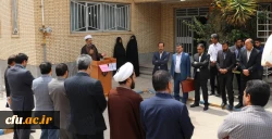 تجمع اعتراض آمیز دانشگاهیان دانشگاه فرهنگیان کرمان در پاسخ به اظهارات سخیف و وقیحانه دولت آمریکا نسبت به نهاد انقلابی و مردمی سپاه پاسداران انقلاب اسلامی