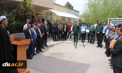 تجمع اعتراض آمیز دانشگاهیان دانشگاه فرهنگیان کرمان در پاسخ به اظهارات سخیف و وقیحانه دولت آمریکا نسبت به نهاد انقلابی و مردمی سپاه پاسداران انقلاب اسلامی