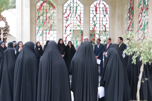 تجمع اعتراض آمیز علیه اقدامات سخیفانه ایالات متحده آمریکا در دانشگاه فرهنگیان گیلان 2