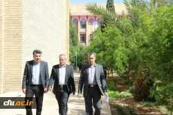 گزارش تصویری از بازدید آقای فراهانی معاون مدیرکل اعتبارات، تعهدات و درآمدها و آقای مجیدی رئیس اداره حقوقی، قراردادها و املاک سازمان مرکزی از دانشگاه فرهنگیان یزد
 6