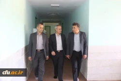 گزارش تصویری از بازدید آقای فراهانی معاون مدیرکل اعتبارات، تعهدات و درآمدها و آقای مجیدی رئیس اداره حقوقی، قراردادها و املاک سازمان مرکزی از دانشگاه فرهنگیان یزد
 9