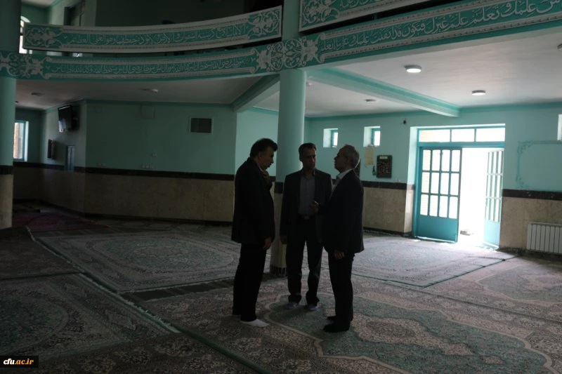 گزارش تصویری از بازدید آقای فراهانی معاون مدیرکل اعتبارات، تعهدات و درآمدها و آقای مجیدی رئیس اداره حقوقی، قراردادها و املاک سازمان مرکزی از دانشگاه فرهنگیان یزد
 10